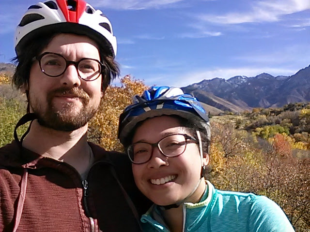 Bryce and Daniella after a long bike ride up Little Mountain in Emigration Canyon