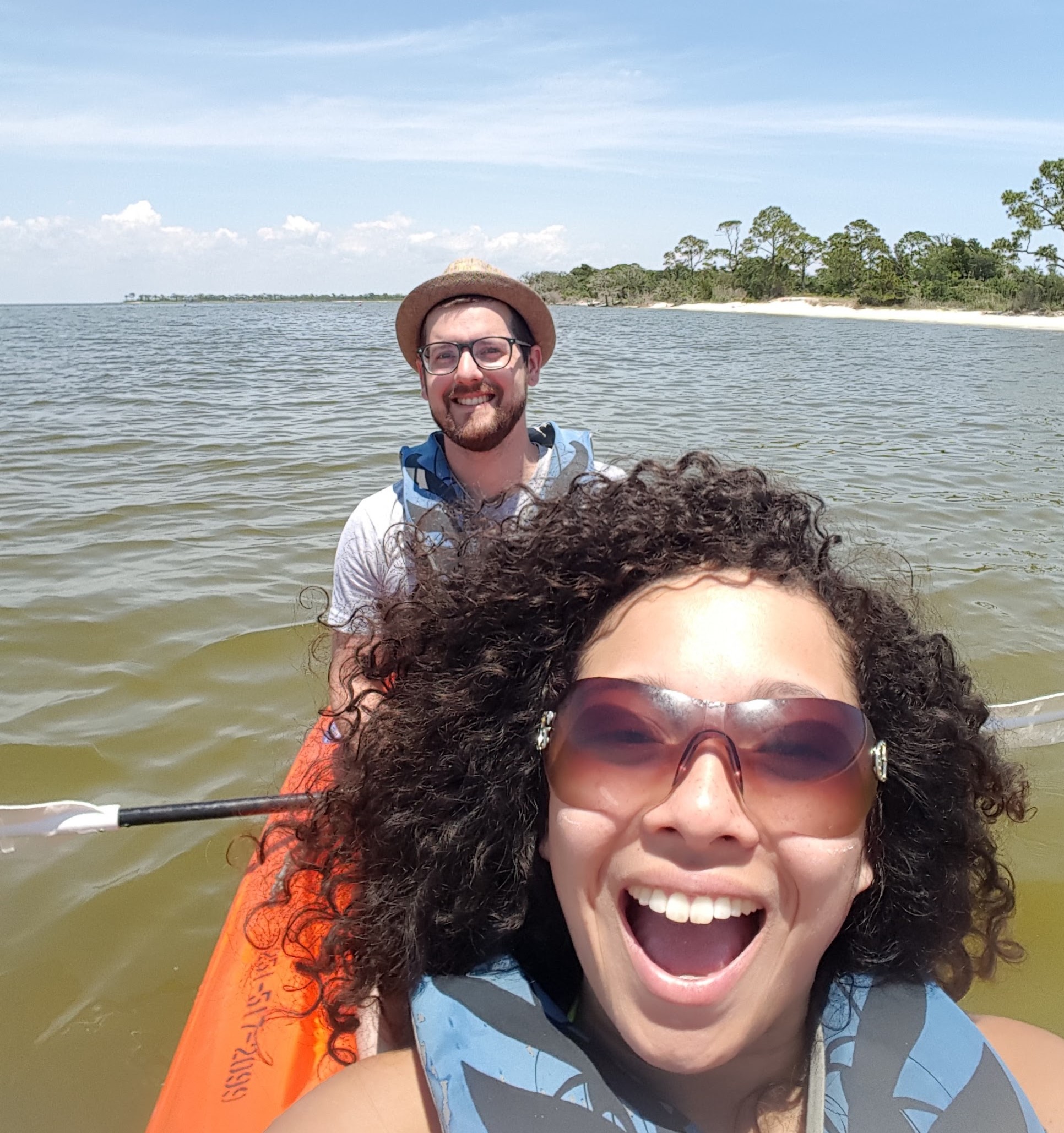 Bryce and Daniella kayaking in Florida right before they moved to Salt Lake City